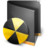 Burn Folder Black Icon